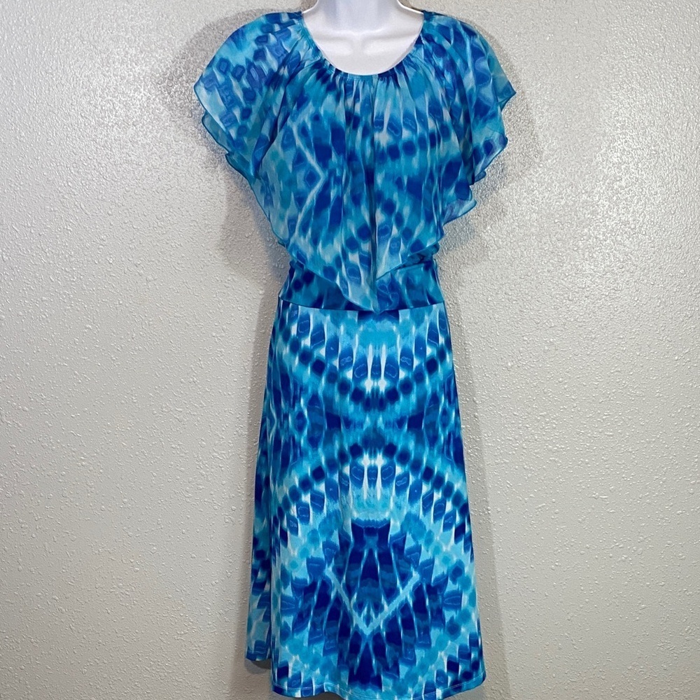 Amy Byer Blue and White Kids Midi Set - Picture 4 of 8